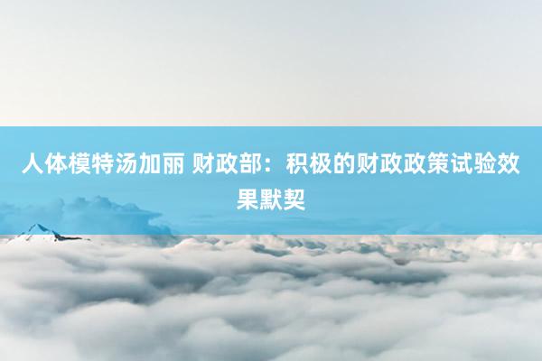 人体模特汤加丽 财政部：积极的财政政策试验效果默契