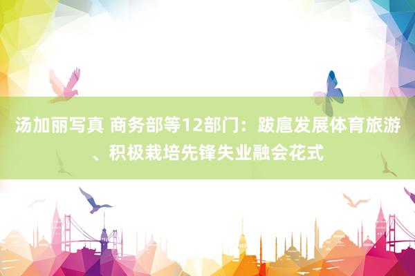 汤加丽写真 商务部等12部门：跋扈发展体育旅游、积极栽培先锋失业融会花式